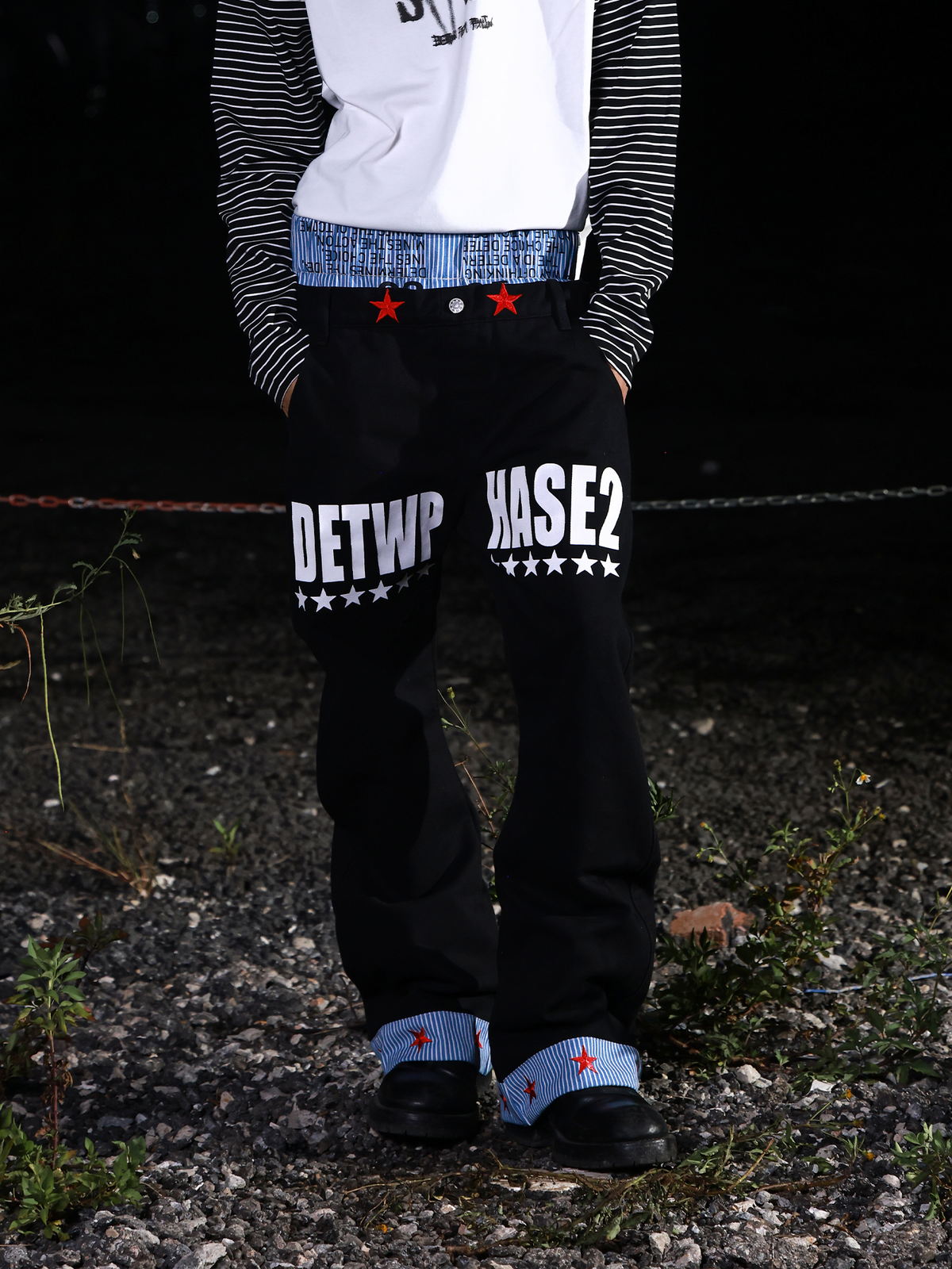 NICHE DOUBLE WAIST MACHETE JEANS