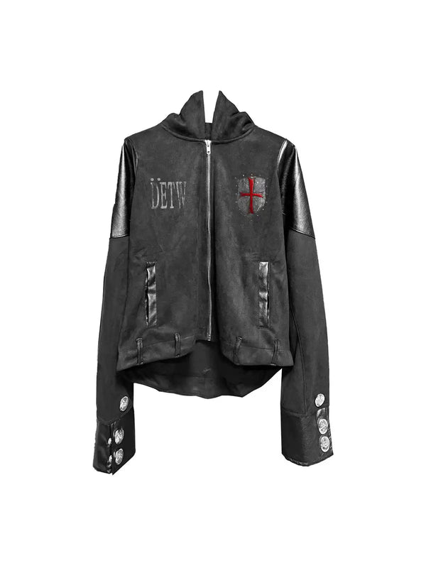 DECONSTRUCTED ARMOR ZIPPER JACKET