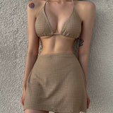 STYLISH BIKINI THREE-PIECE SET