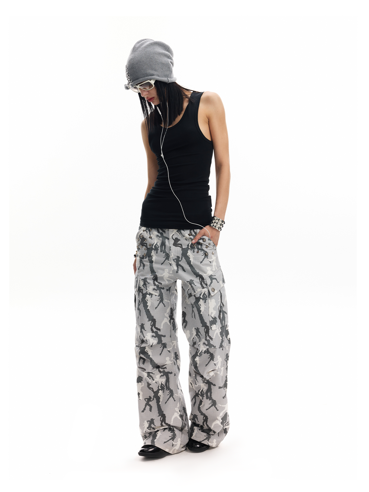 DANCE CAMO CARGO TROUSERS