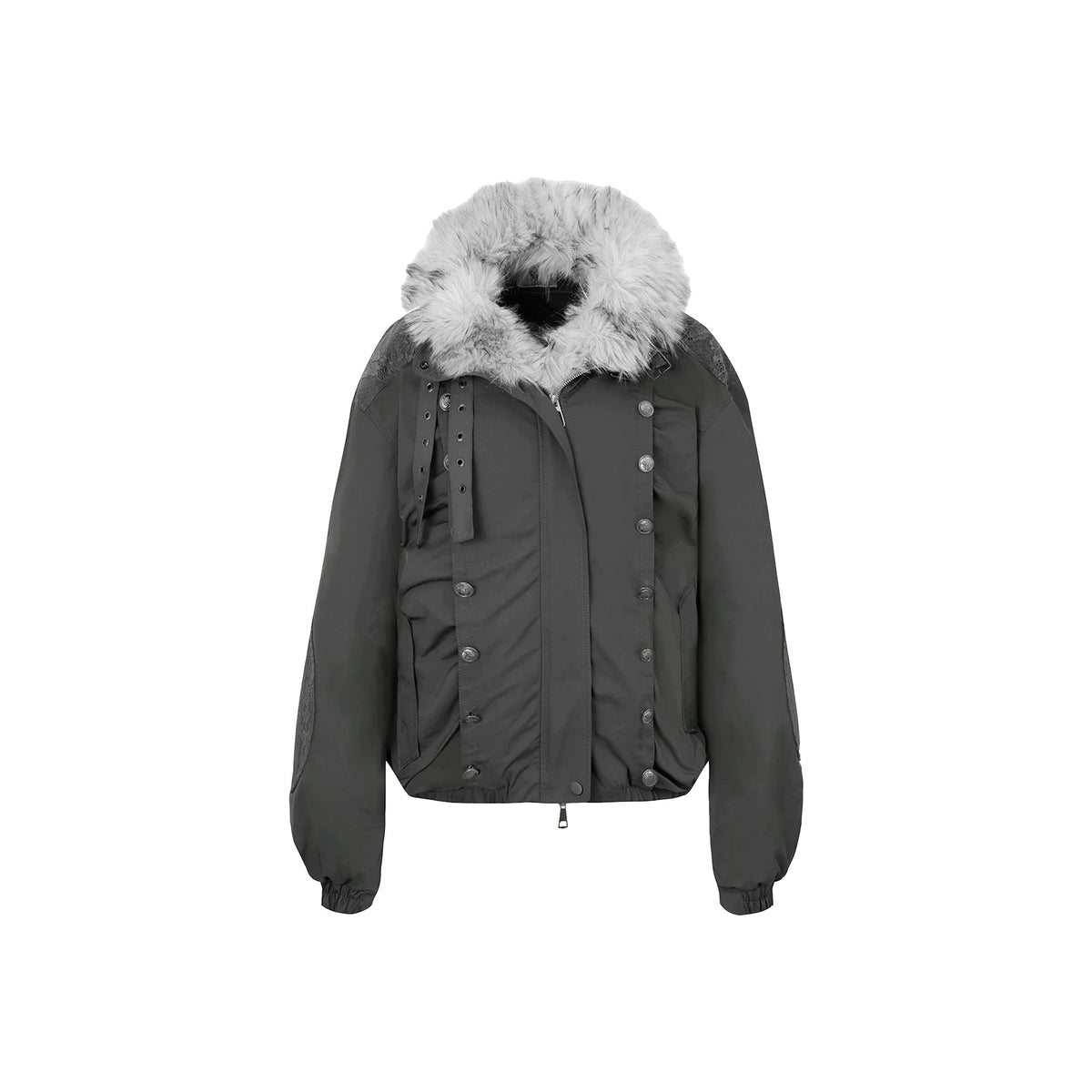 OVERSIZED FUR COLLAR DOWN JACKET