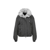 OVERSIZED FUR COLLAR DOWN JACKET