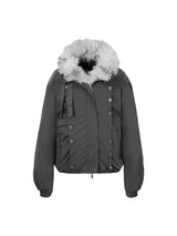 OVERSIZED FUR COLLAR DOWN JACKET