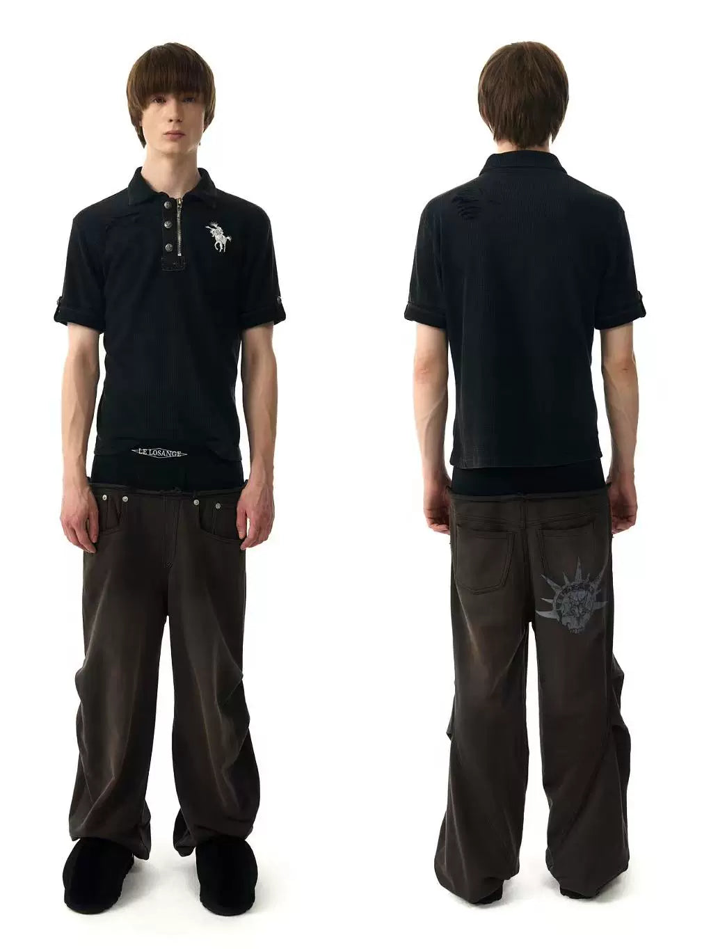EMBROIDERED WARHORSE POLO SHIRT