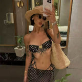 POLKA DOT BIKINI DRESS SET