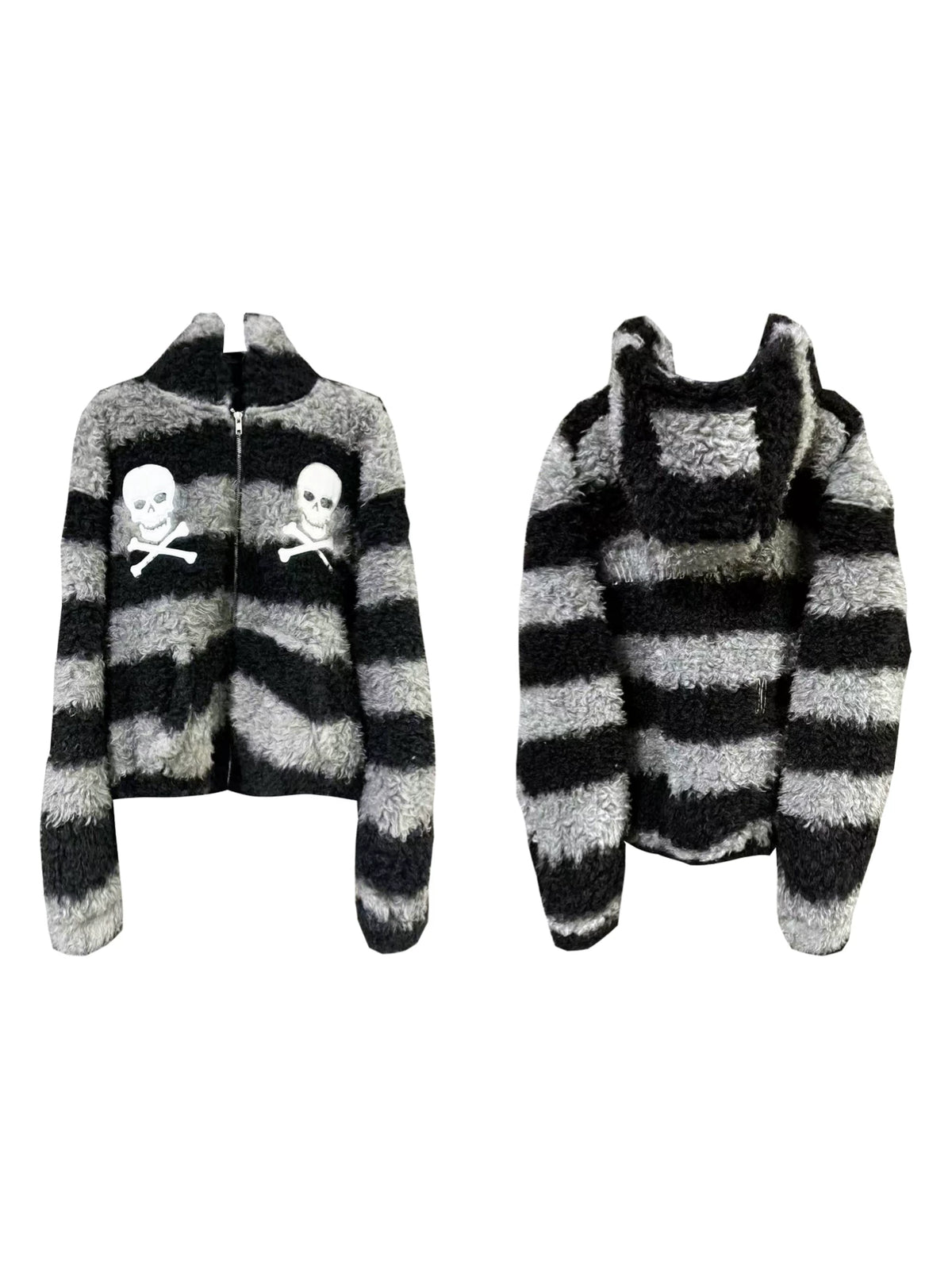 PUNK SKULL EMBROIDERED JACKET