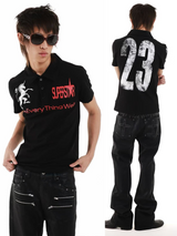 EMBROIDERED BEADED POLO SHIRT