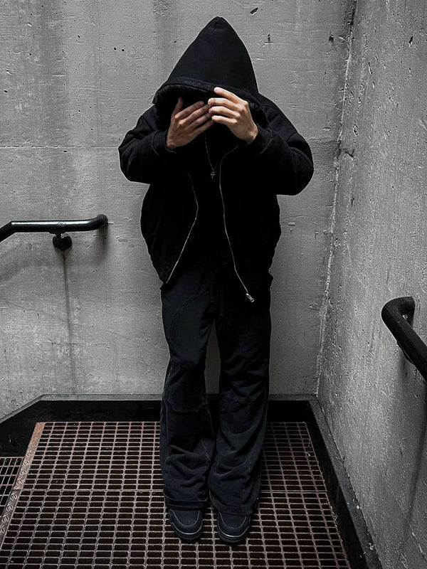 REVERSIBLE BOXY FUR-LINED JACKET