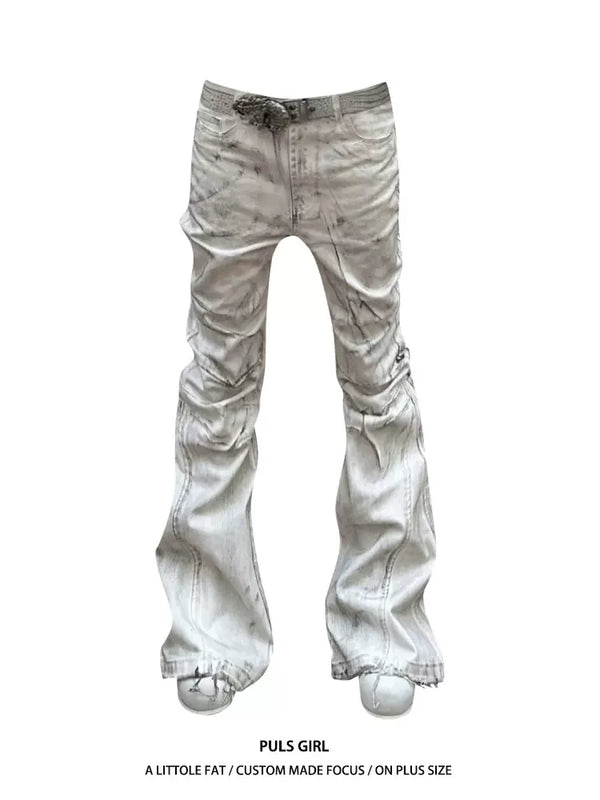 WASHED MICRO JEANS PANTS