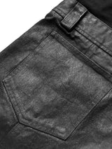 PAINTED WAXED DENIM PANTS