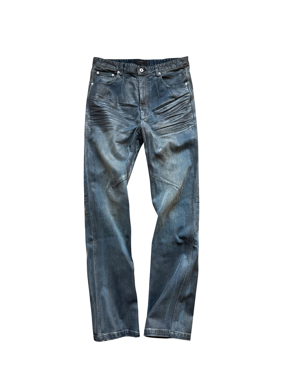 3D WHISKER DENIM PANTS