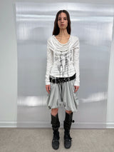 BRAIDED LEATHER WIDE BELT