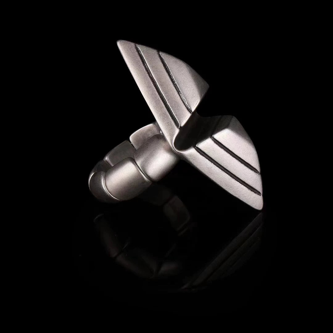 ANTIQUE SILVER RHOMBUS RING