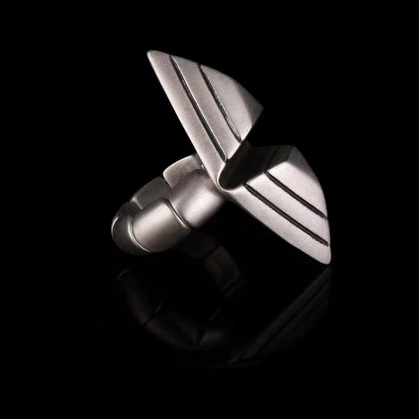 ANTIQUE SILVER RHOMBUS RING