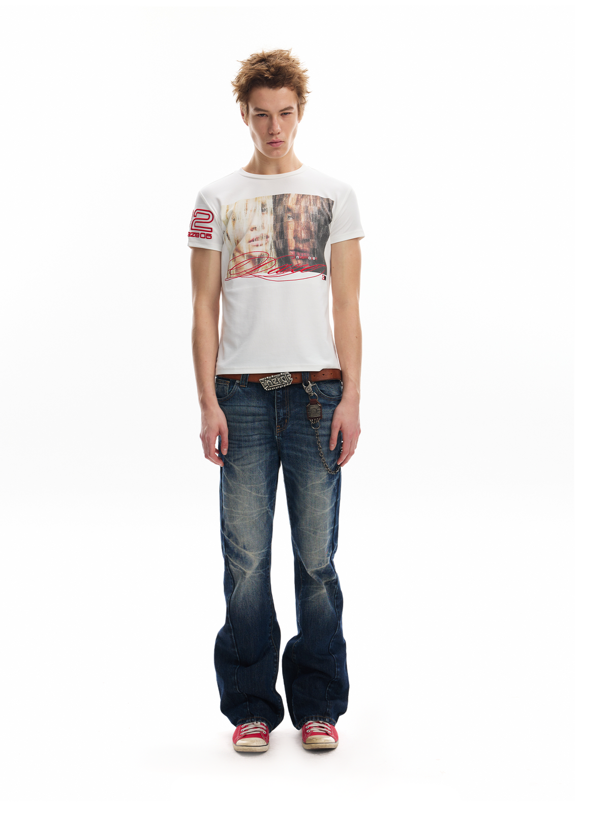 ICE BLUE CRACKLE JEANS