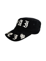 EMBROIDERED CORDUROY NEWSBOY CAP