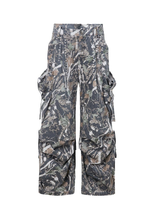 RETRO FUNCTIONAL WIDE LEG PANTS