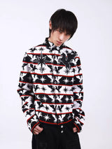 KNITTED CARDIGAN PONCHO TOP