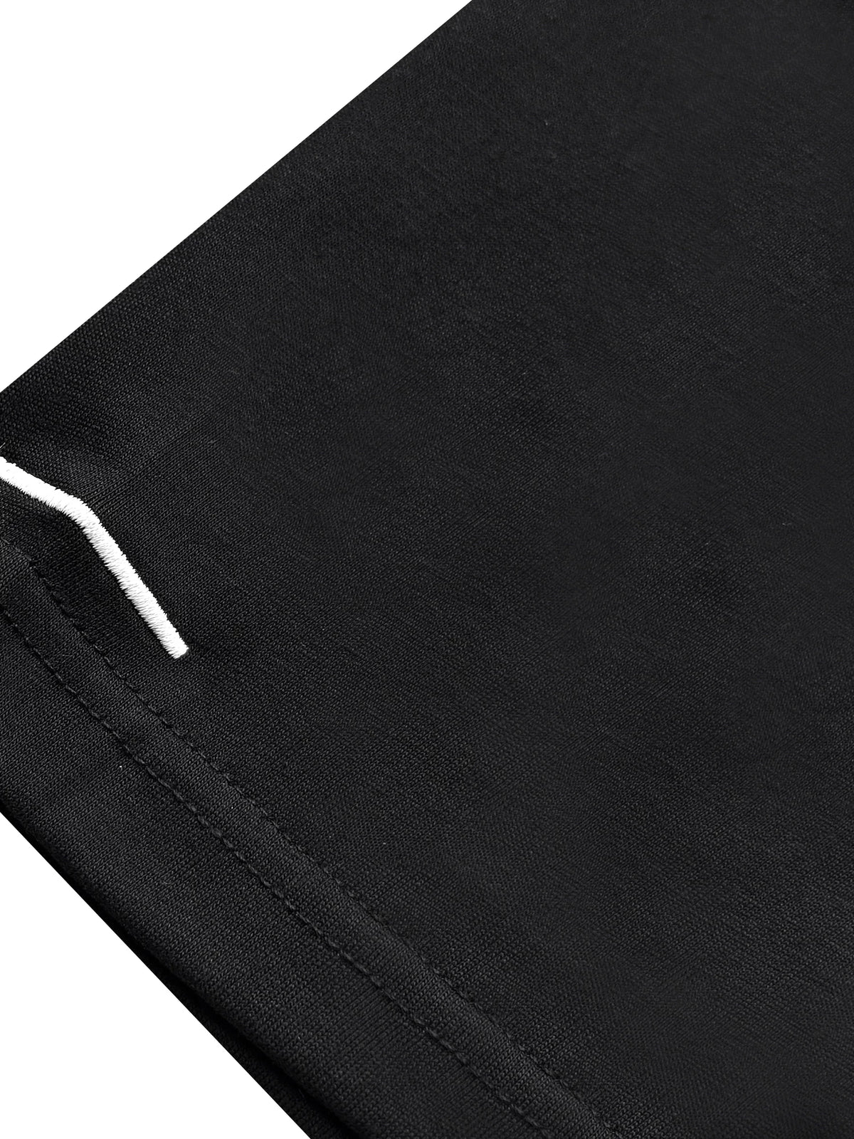 EMBROIDERED BLACK BASIC T-SHIRT
