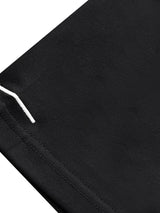 EMBROIDERED BLACK BASIC T-SHIRT