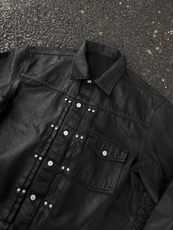 VINYL COATED DENIM JACKET