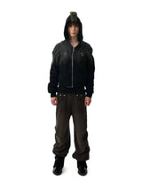 SKULL PRINT DRAWSTRING SWEATPANTS