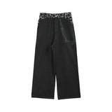 LEOPARD PRINT WIDE LEG PANTS