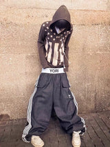 VINTAGE FLAG HOODIE JACKET