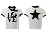 Y2K SKULL POLKA DOT TEE
