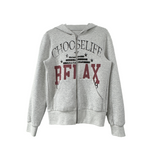 FLORAL GRAY HOODIE SWEATSHIRT