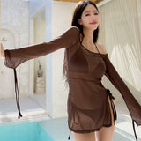 FLATTERING MESH SWIMSUIT SET