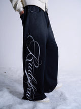 SUN-WASHED EMBROIDERED SWEATPANTS