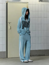 COLOR BLOCKED FLEECE HOODIE