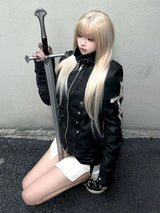 CHIC CROSSBODY LEATHER JACKET