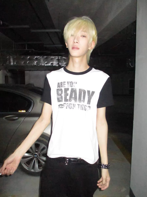 SKULL PRINT SLIM TEE