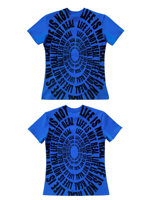 CASUAL BLUE SLIM-FIT T-SHIRT