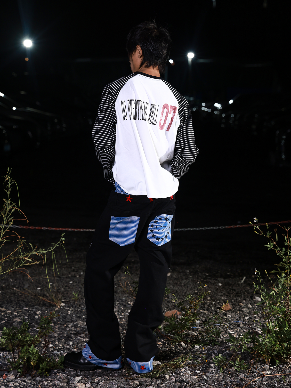 DEATH NOTE STRIPED BOXY TEE