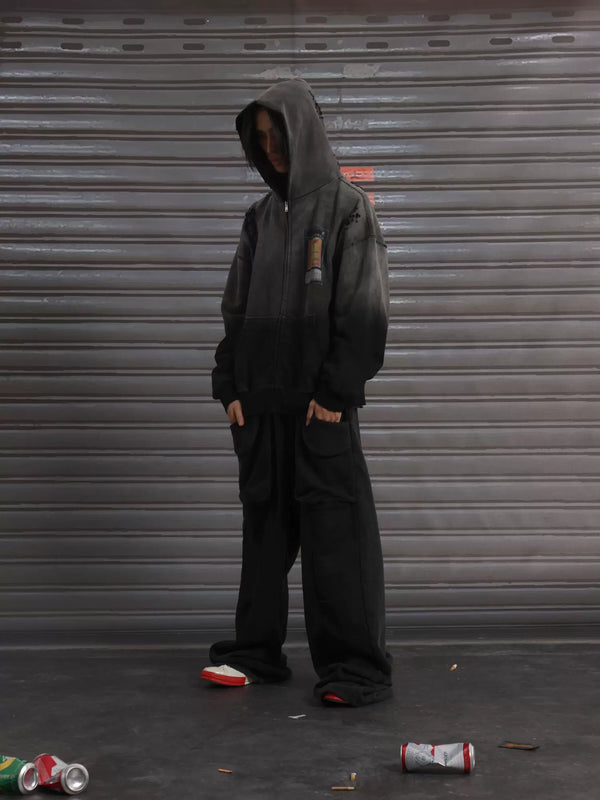 WASHED-OUT STREETWEAR HOODIE