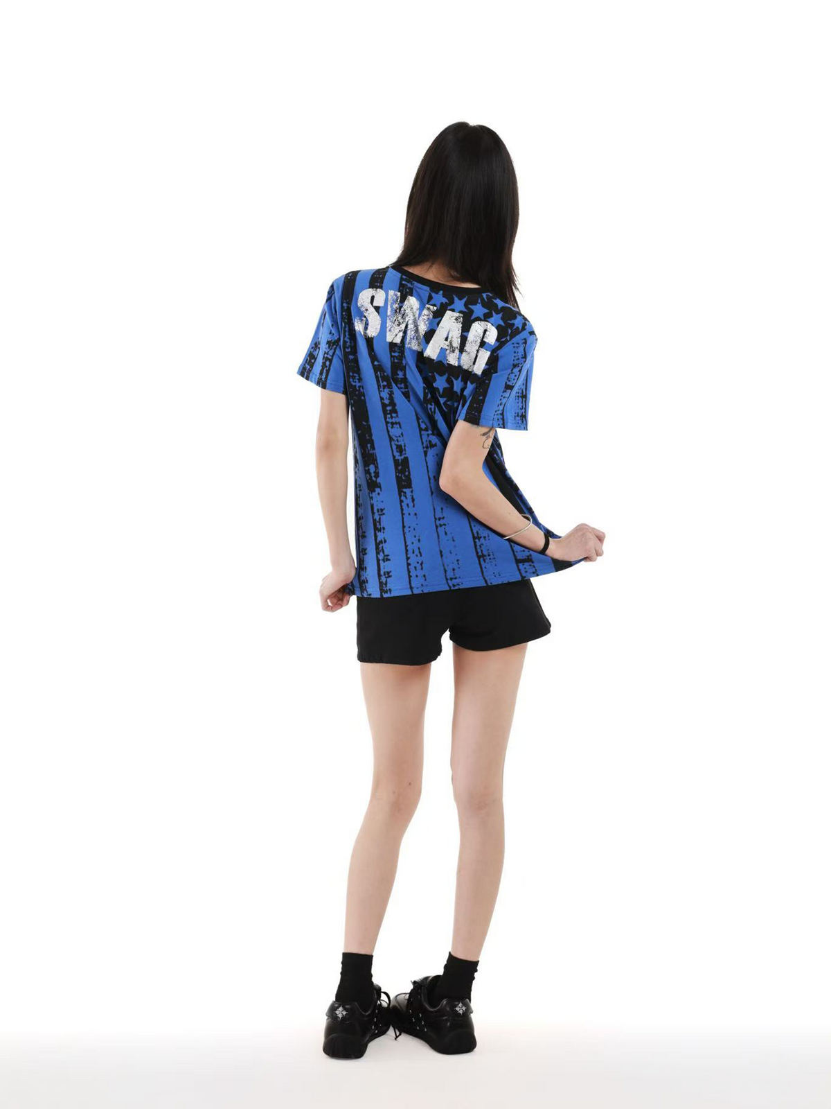 FRACTURED STARS AND STRIPES T-SHIRT