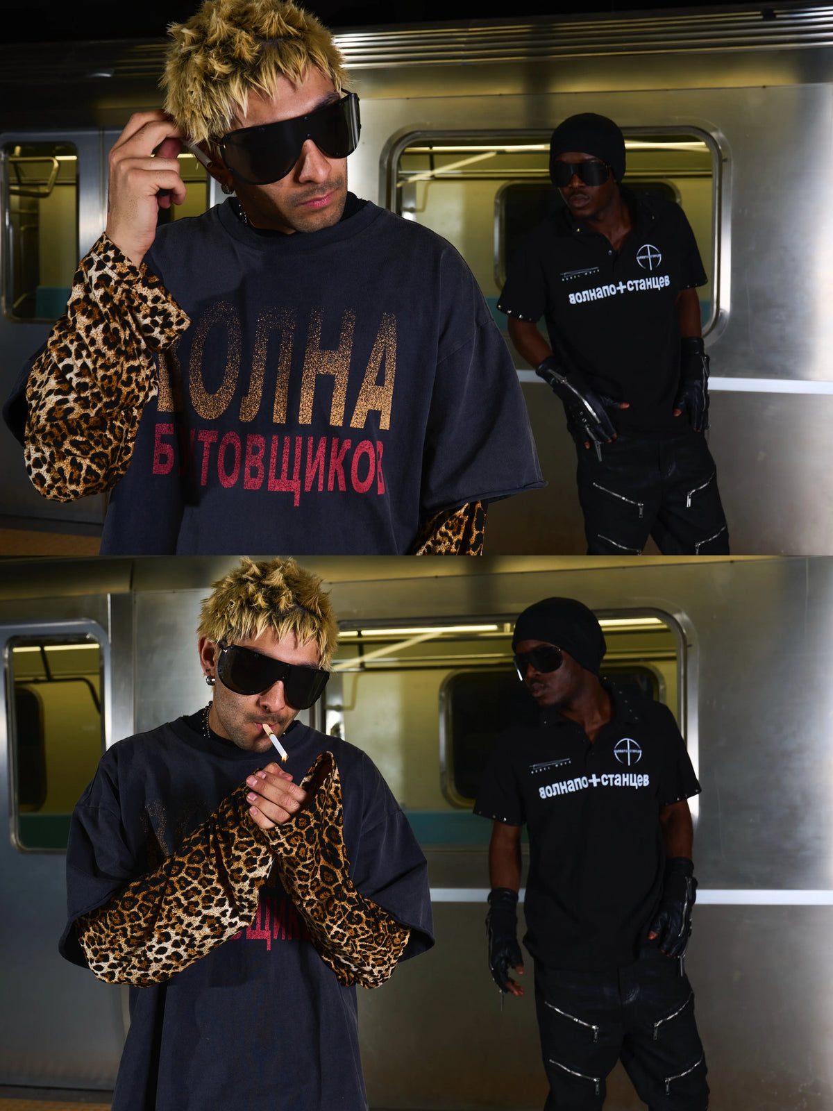 LEOPARD PRINT LONG SLEEVE TEE