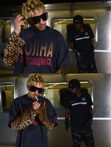 LEOPARD PRINT LONG SLEEVE TEE