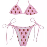 PINK TEDDY BEAR BIKINI SET