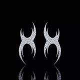 DIAMOND XX SHAPED EARRINGS