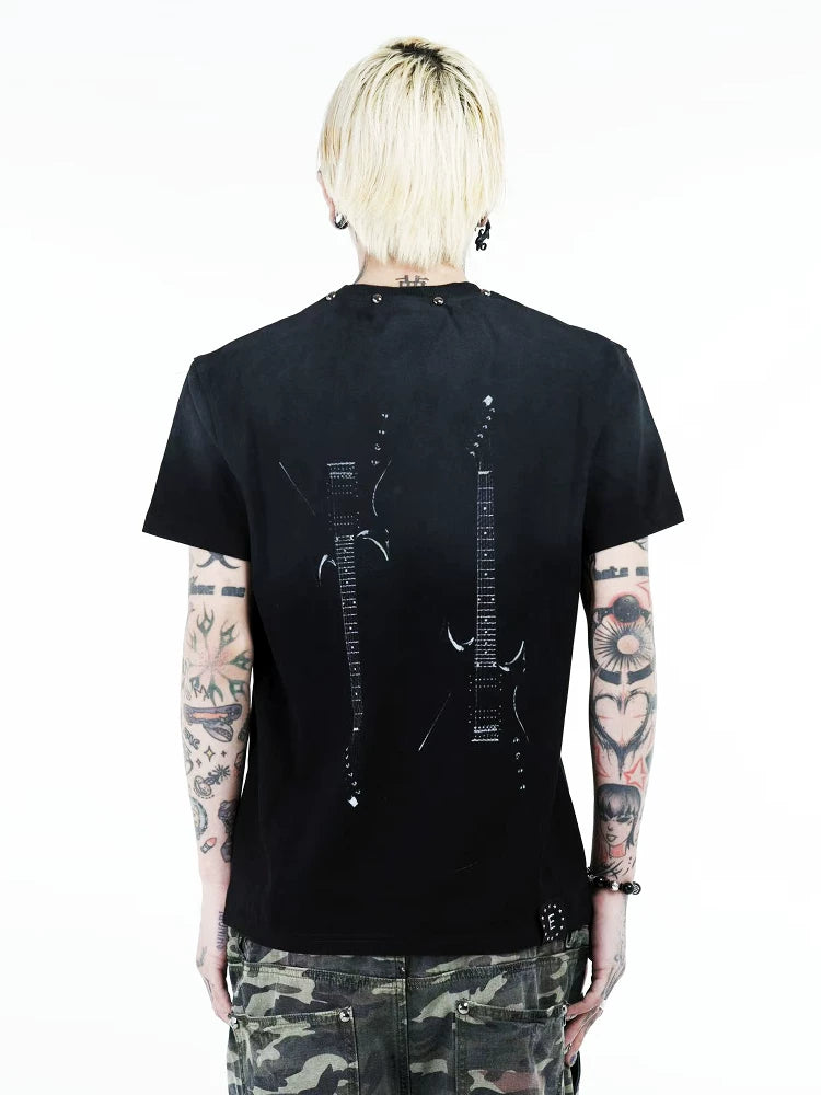 STUDDED PORTRAIT T-SHIRT