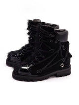 TRENDY HIGH TOP LACE-UP BOOTS