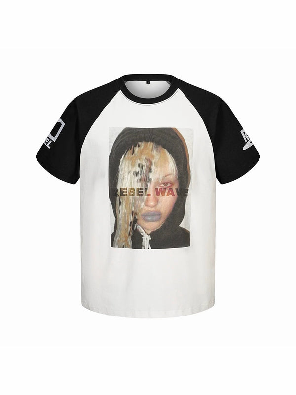 WAVE PORTRAIT PRINT TEE