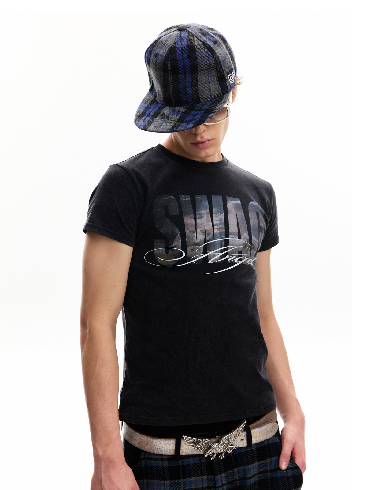 BRUSHED SILVER SWAGKISS TEE