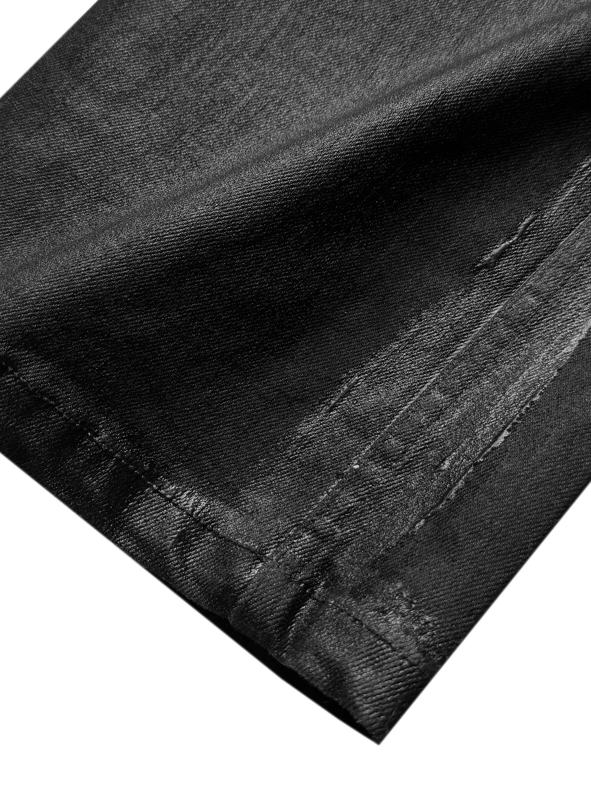 DISTRESSED BLACK STRETCH JEANS