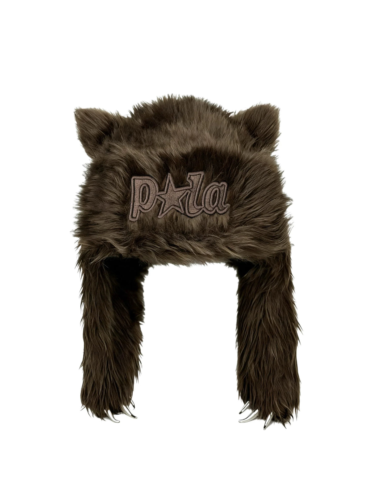 PLUSH BROWN BEAR CAP