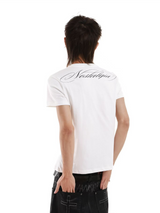 RHINESTONE GLITTER CREW-NECK T-SHIRT